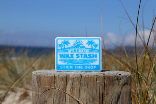 Surf Wax Container - Wax Stash - Square - Blue