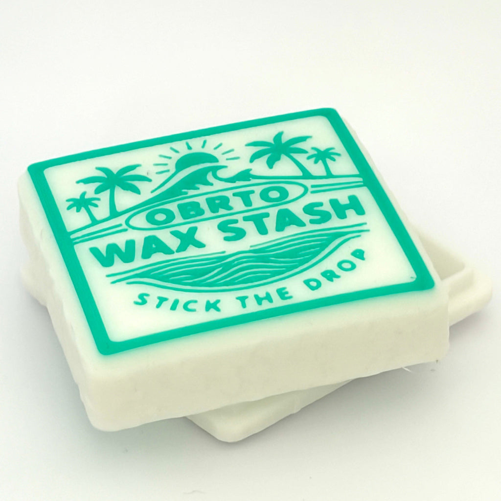 Wax stick with 'Obrto Wax Stash' branding on a white background