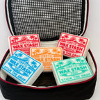 OBRTO Quiver Bundle rectangle Wax Stash containers with coloured temperature labels