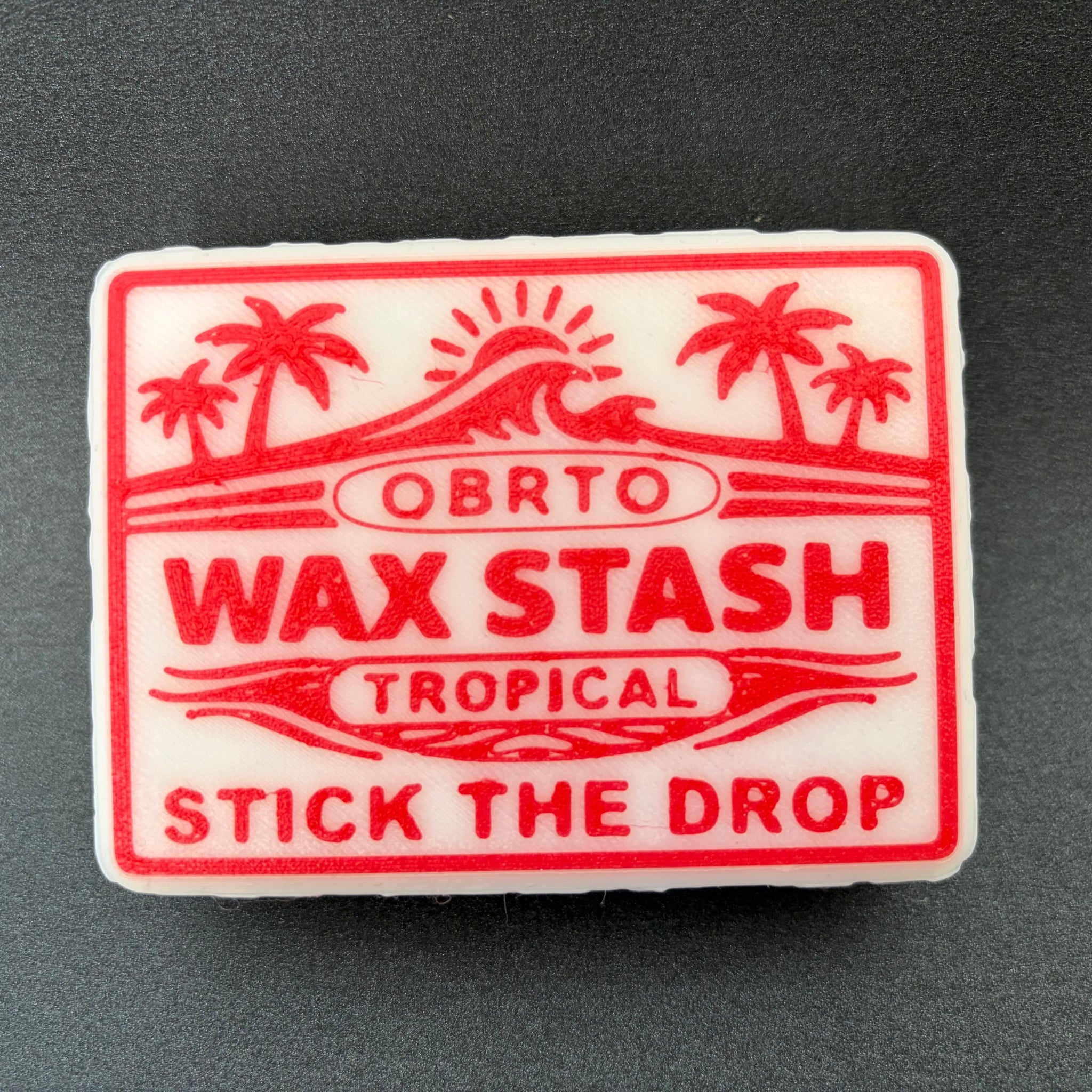 Red Wax Stash Tropical label 