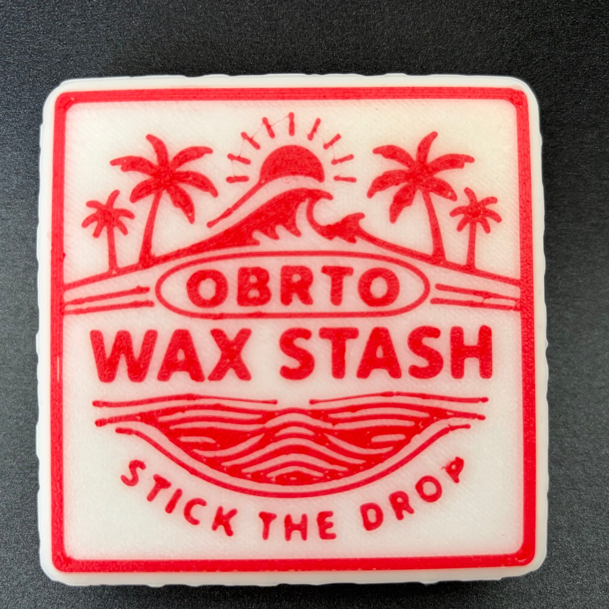 Red Square Wax stash surf wax holder